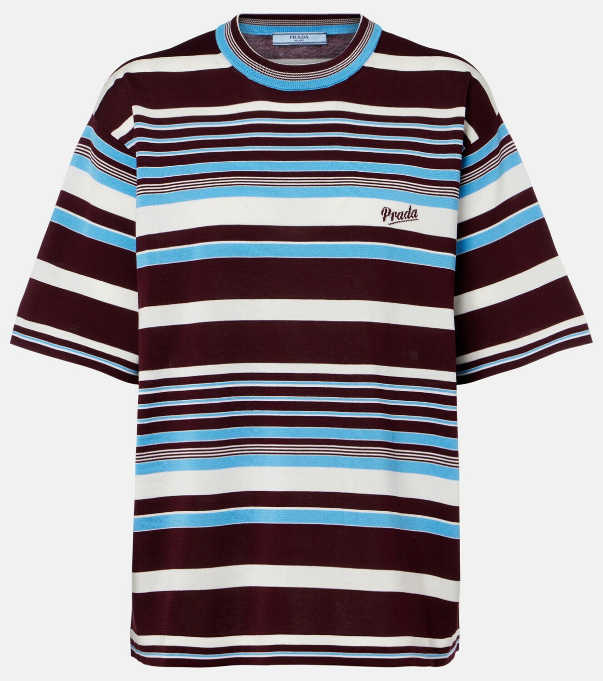 Prada Striped cotton T-shirt