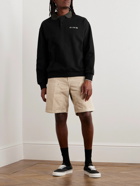 DIME - Logo-Embroidered Cotton-Jersey Sweatshirt - Black
