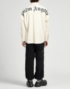 Palm Angels Mens Jacket in Off white