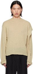 Ottolinger Beige Deconstructed Sweater