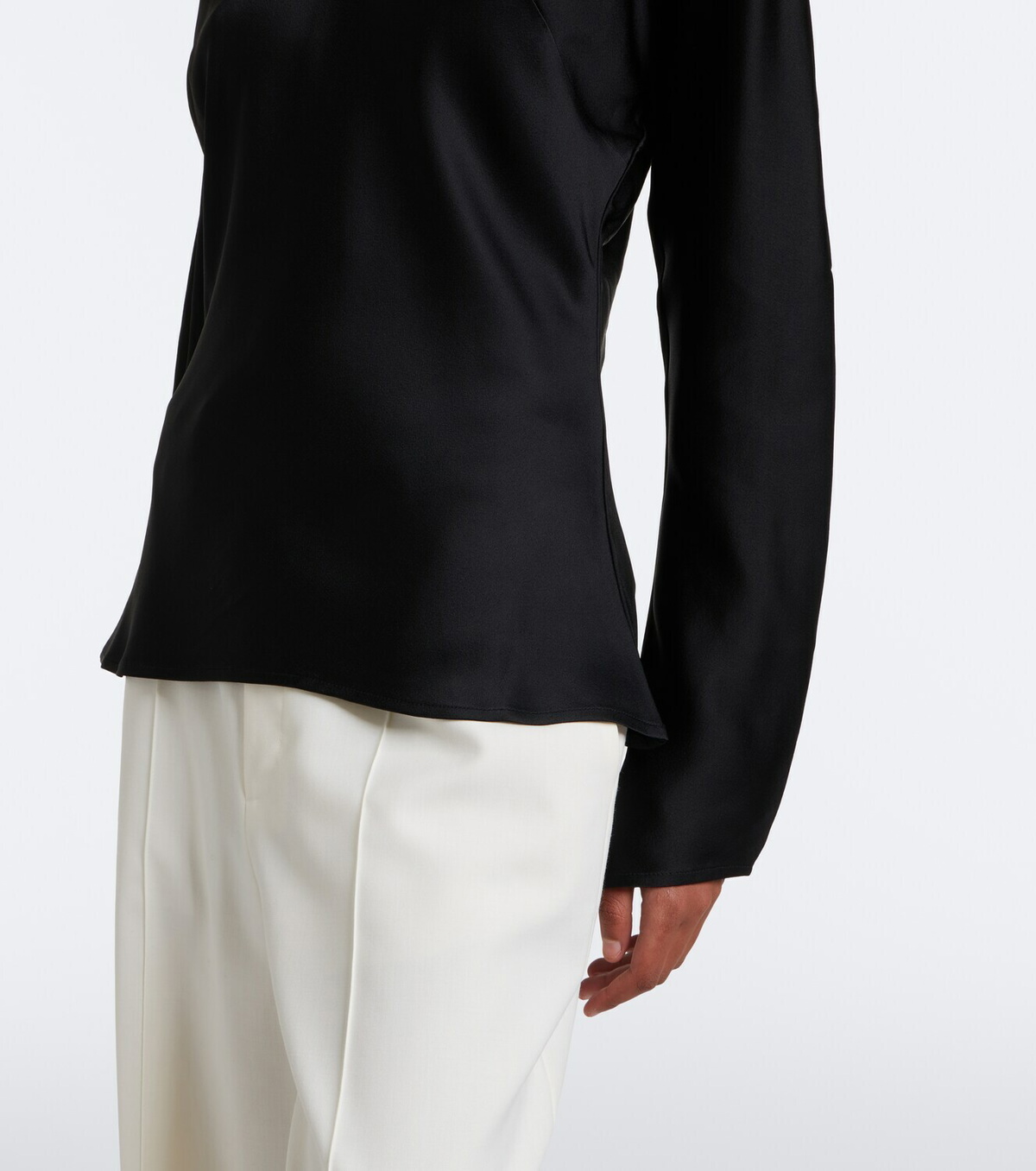 Róhe Satin turtleneck top