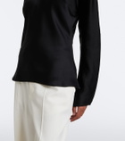 Róhe Satin turtleneck top