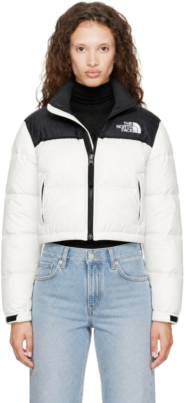 Photo: The North Face White Nuptse Short Down Jacket