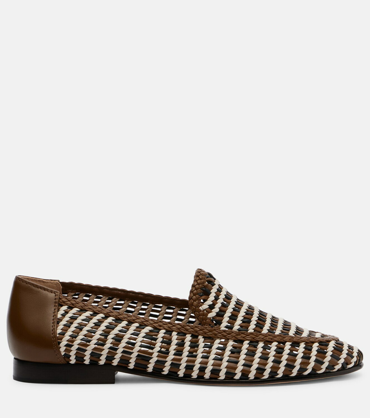 Veronica Beard Prilla woven leather loafers