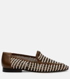 Veronica Beard Prilla woven leather loafers