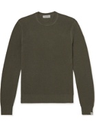 RAG & BONE - Cotton and Hemp-Blend Piqué Sweater - Green