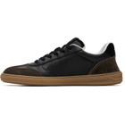 Versace Black & Brown Greca Court Nappa & Suede Sneakers