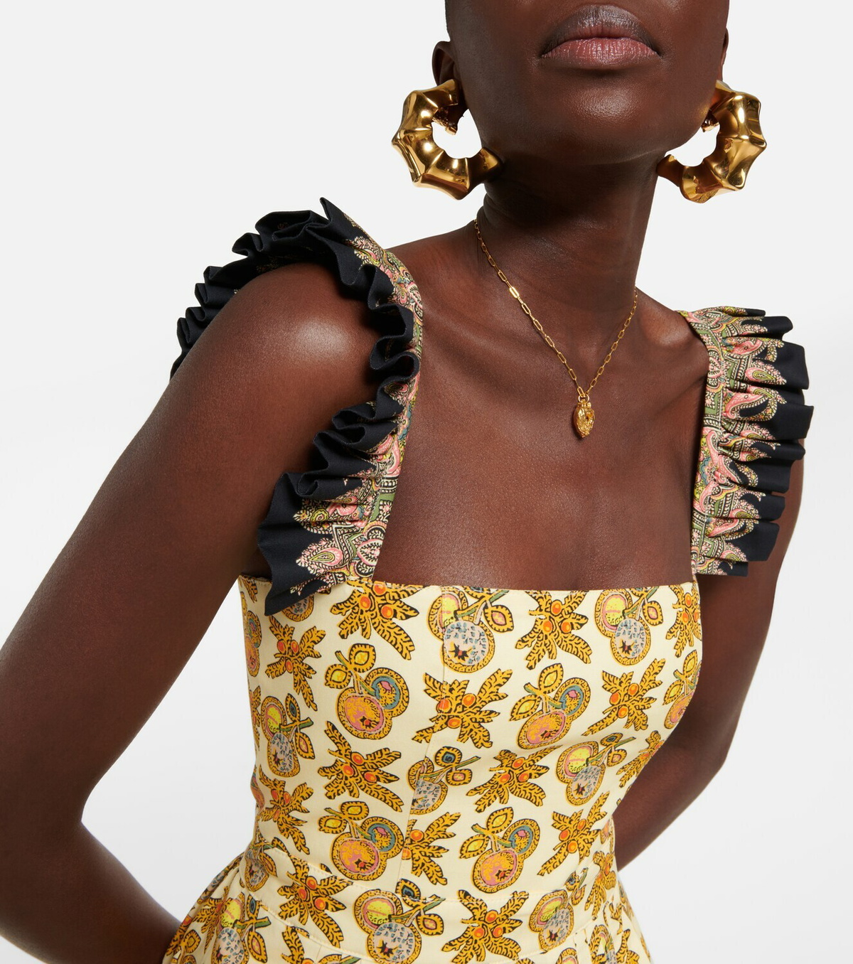 Etro - Printed cotton-blend poplin maxi dress