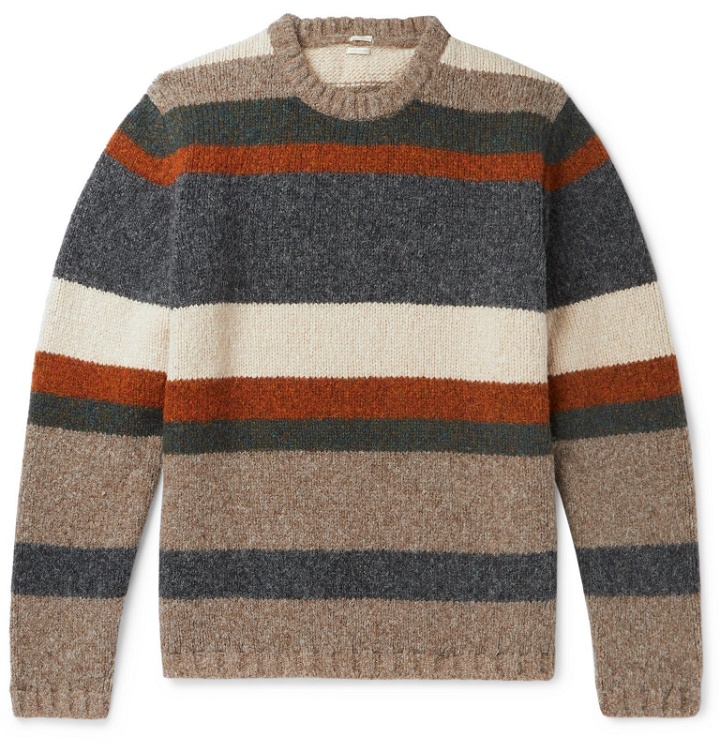 Photo: Massimo Alba - Striped Wool-Blend Sweater - Neutrals