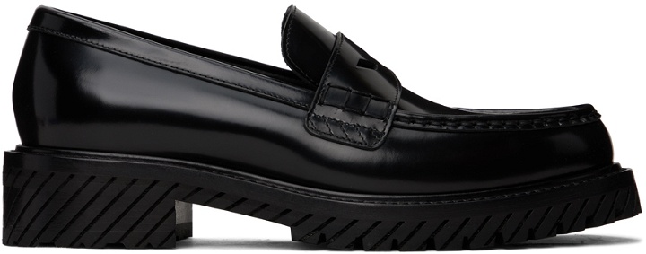 Photo: Off-White Black Combat Loafers