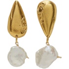 Alighieri Gold Pearl The Fear And The Desire Earrings