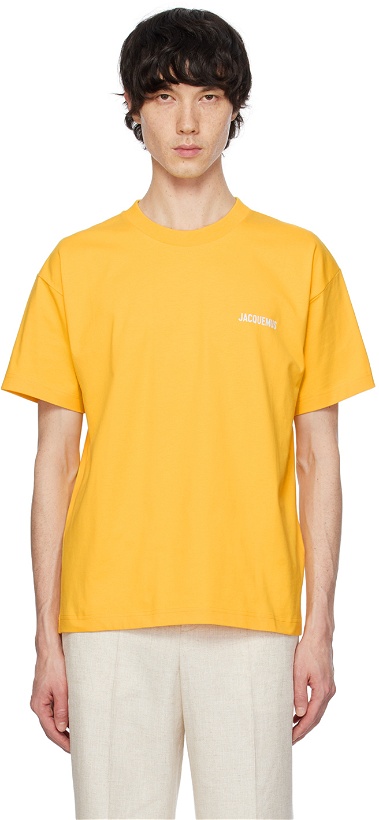 Photo: Jacquemus Yellow Les Classiques 'Le T-shirt Jacquemus' T-Shirt