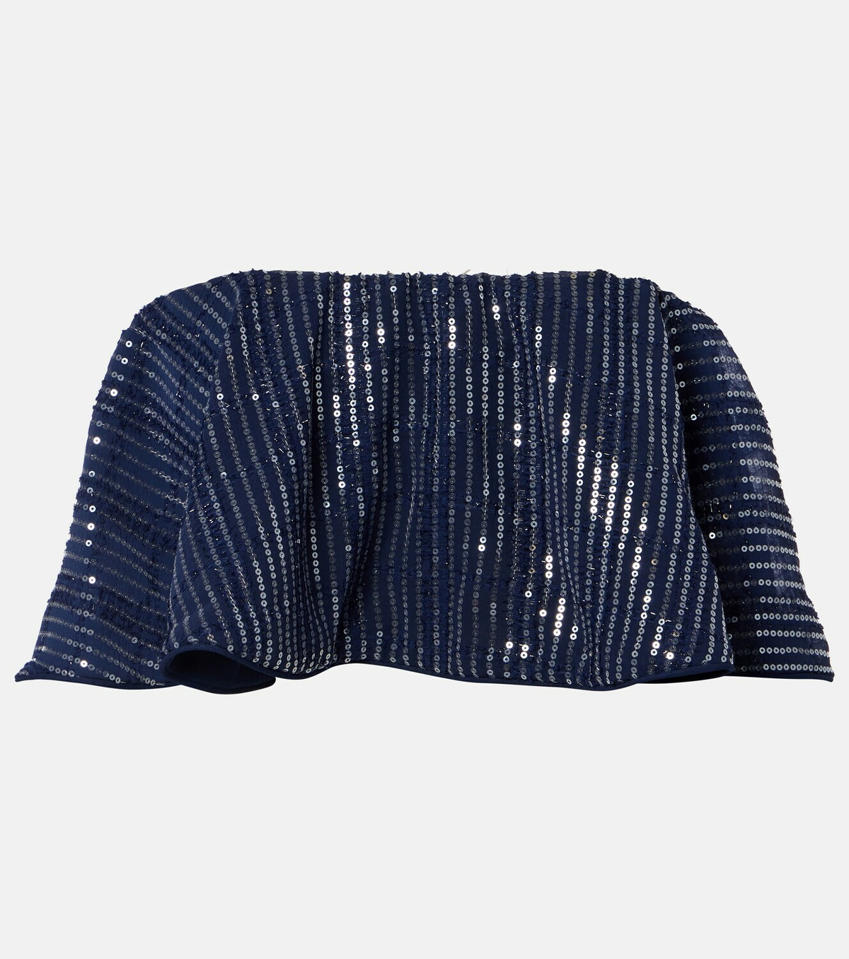 Adriana Degreas Sequined cropped top