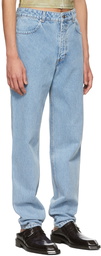 Eckhaus Latta Blue Straight-Leg Jeans