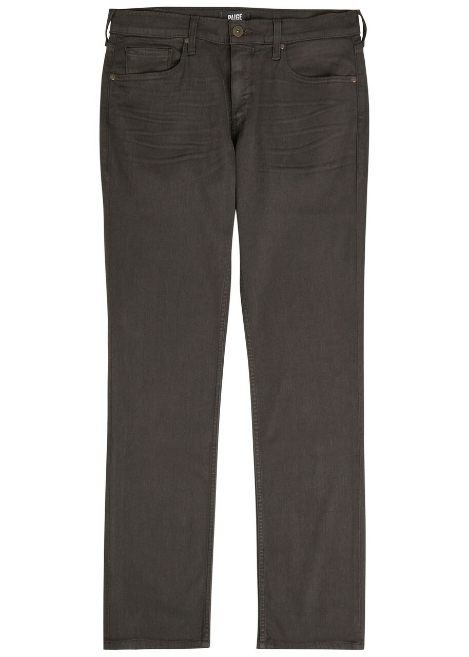 Paige Federal Slim Straight-leg Jeans Charcoal