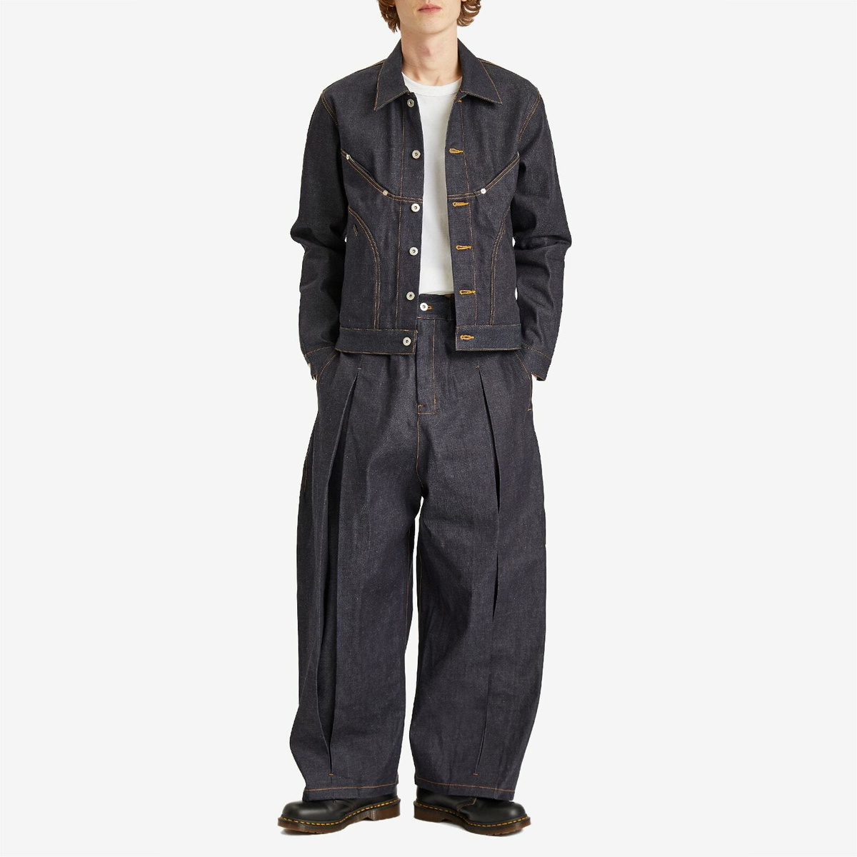 sage nation welt trouser denim raw デニム Sage Nation Men's Welt Trousers in Raw Denim SAGE NATION