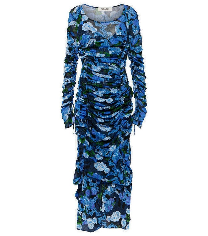 Photo: Diane von Furstenberg Corinne printed mesh midi dress