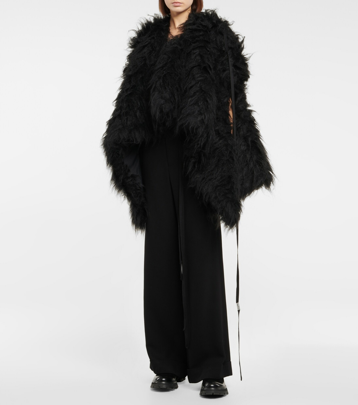 Ann Demeulemeester - Norine faux fur minidress