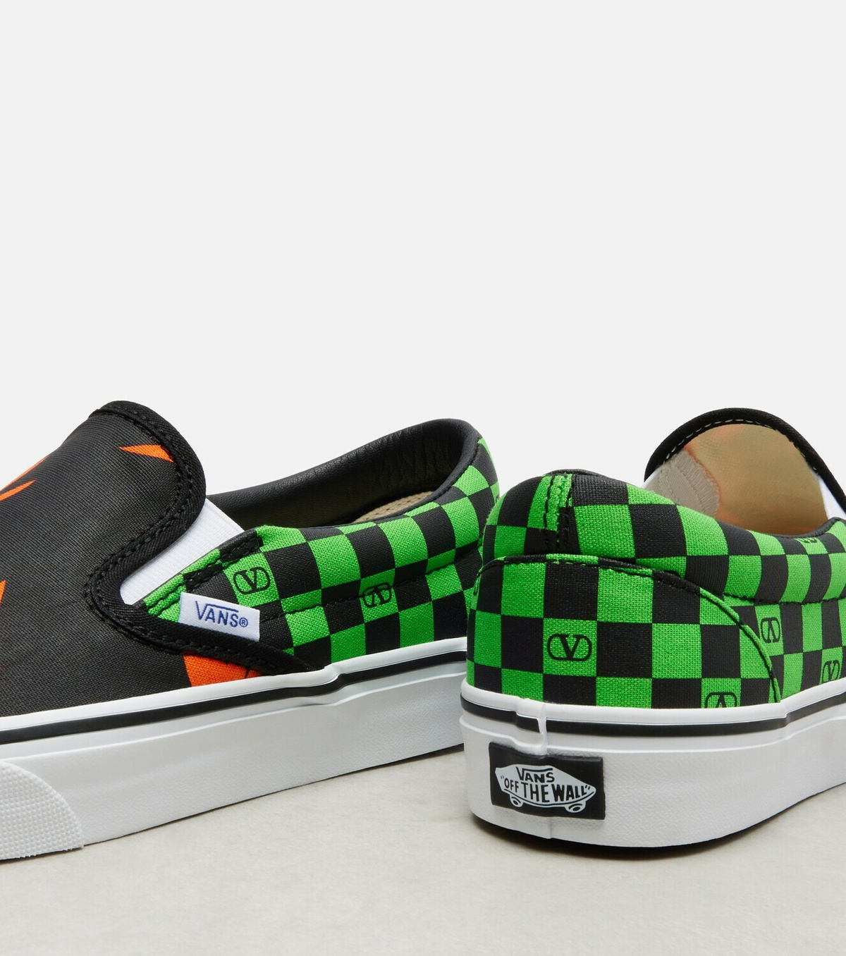Valentino Garavani x Vans VLogo printed canvas slip-on sneakers