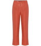 Zeynep Arçay High-rise straight leather pants
