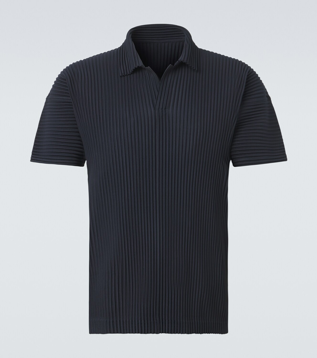 Homme Plissé Issey Miyake Basics pleated polo shirt