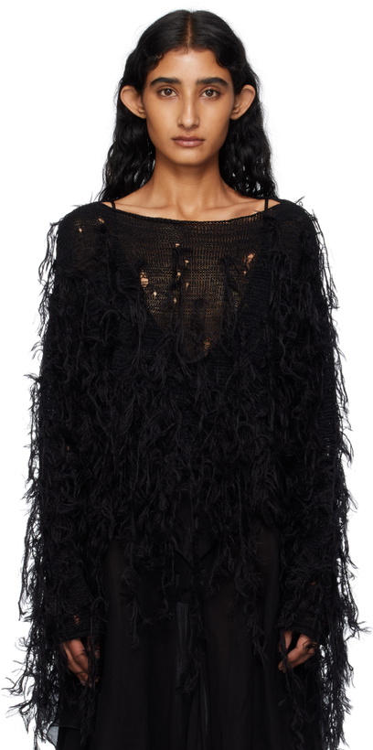 Photo: Ann Demeulemeester Black Vilta Sweater