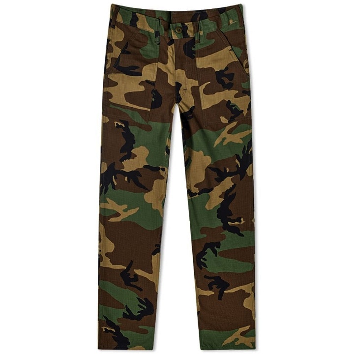 Photo: Stan Ray Men's Slim Fit 4 Pocket Fatigue Pant in Woodland Camo