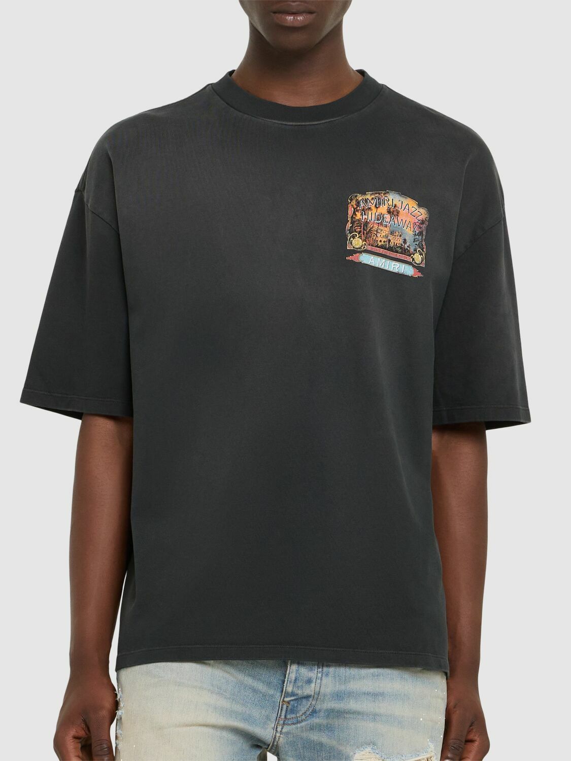 AMIRI Amiri Jazz Hideaway Print Cotton T-shirt Amiri