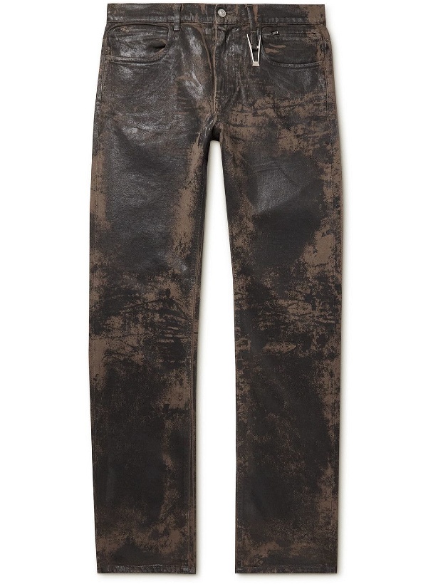 Photo: 1017 ALYX 9SM - Straight-Leg Textured Coated Jeans - Brown