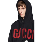Gucci Black Oversized Lamb Hoodie