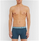 Human Made - Two-Pack Ribbed Cotton Boxer Briefs - Blue
