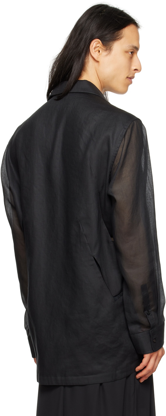Semi Sheer Shirt in Light Grey main image 0