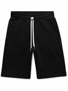 John Elliott - Crimson Loopback Cotton-Jersey Drawstring Shorts - Black