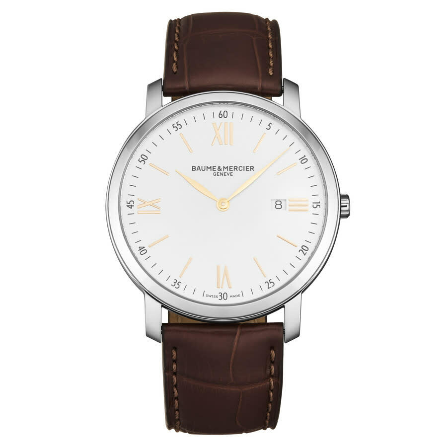 Baume et Mercier Classima Quartz Silver Dial Mens Watch M0A10128