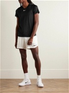 Nike Tennis - Court Advantage Slim-Fit Logo-Print Dri-FIT Mesh Tennis T-Shirt - Black