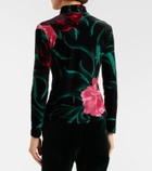 La DoubleJ Floral turtleneck top