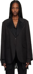 OUR LEGACY Black Drip Reversible Blazer
