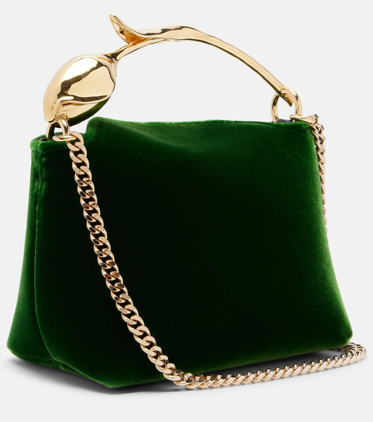 Erdem Bloom Micro velvet top-handle bag