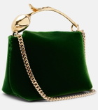 Erdem Bloom Micro velvet top-handle bag