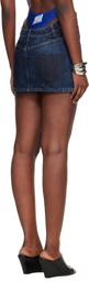 Jean Paul Gaultier Blue 'The Curved' Denim Miniskirt