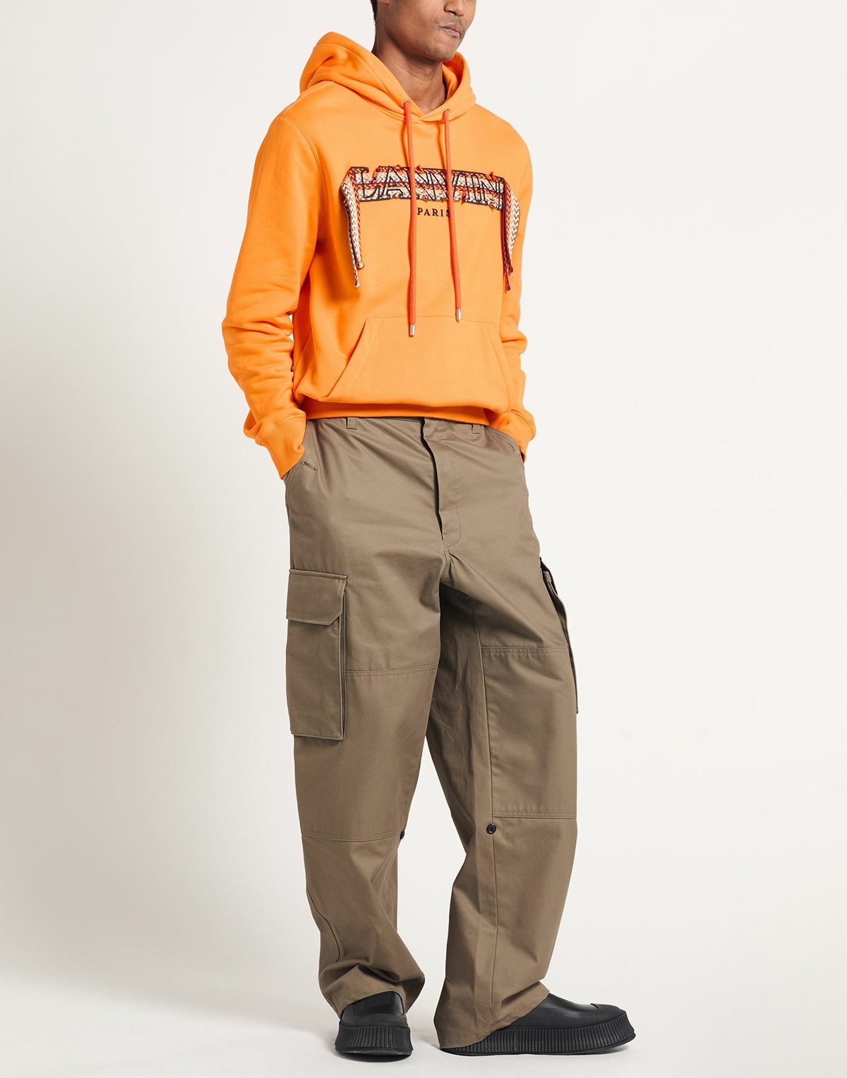 Lanvin Mens Sweatshirt in Orange