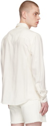 AMI Alexandre Mattiussi White Press-Stud Shirt