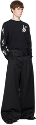 Simone Rocha Black Tortoise & Hare Long Sleeve T-shirt