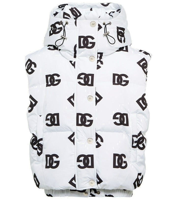Photo: Dolce&Gabbana - Logo puffer vest