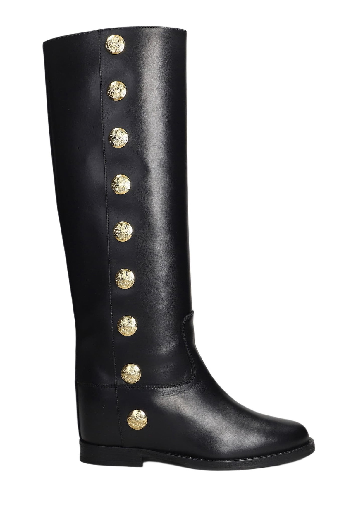 Via Roma 15 In Black Leather