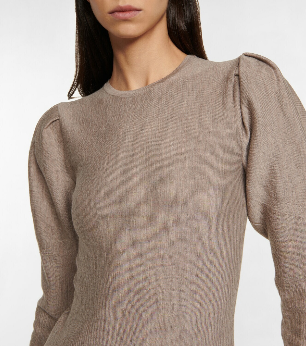knee length dresses for ladies Hannah Rose Chunky Rib Funnel Neck Cashmere-Blend Sweater – Bluefly main image 1