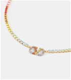 Valentino VLogo embellished necklace