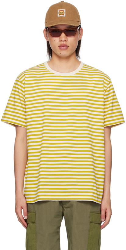 Photo: nanamica Yellow & Beige COOLMAX T-Shirt