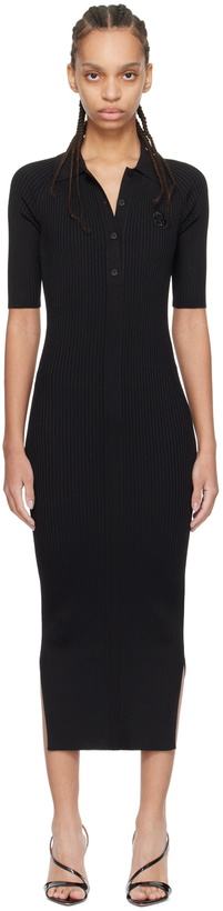 Photo: BOSS Black Double Monogram Midi Dress