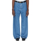 Valentino Blue Creased Jeans